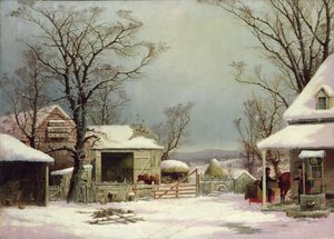 Pátio no inverno, 1862