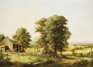 Cena de fazenda de verão, 1862