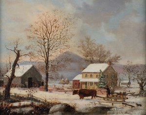 Cena de inverno, 1830-60