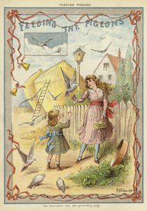 Alimentação dos pombos (chromolitho)