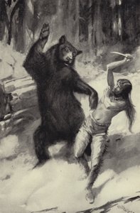 Scarfaces luta com o urso de George Henry Evison