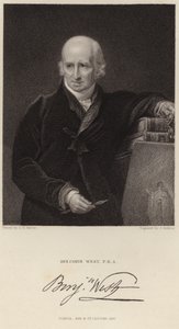 Retrato de Benjamin West de George Henry Harlow