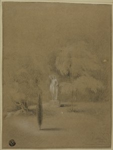 Estátua no gramado em Epsom de George Henry Harlow