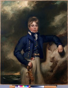 Retrato de três quartos de John Windham Dalling RN, como aspirante
