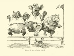 Prova de salto em altura, classe B (litografia) de George Henry Thompson