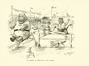A barreira não resistiu ao choque (litografia) de George Henry Thompson