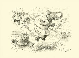 Animais nos Jogos Olímpicos (litografia) de George Henry Thompson