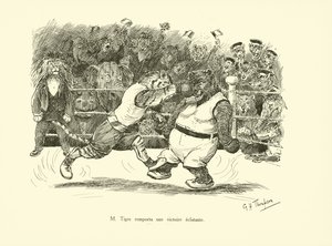M Tigre obteve uma vitória retumbante (litografia) de George Henry Thompson