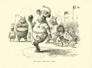 Parámos o Lobo mesmo a tempo (litografia) de George Henry Thompson
