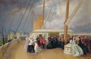 Rainha Vitória investindo o Sultão com a Ordem da Jarreteira a bordo do Royal Yacht, 17 de julho de 1867, 1867