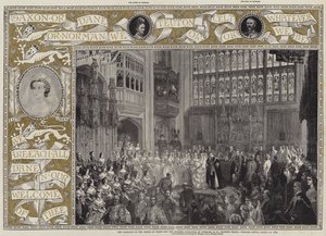 O Casamento do Príncipe de Gales e a Princesa Alexandra da Dinamarca na Capela de São Jorge, Castelo de Windsor, 10 de março de 1863