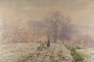 Manhã de Inverno (óleo sobre tela) de George Houston