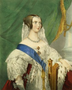Sua Majestade Graciosa, Rainha Vitória (1819-1901) gravada por James Henry Lynch (fl.1815-68)