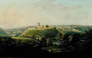 Uma Vista Extensiva de Richmond, Yorkshire (óleo sobre tela) de George I Cuitt