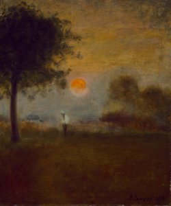Nascer da Lua, 1891. de George Inness