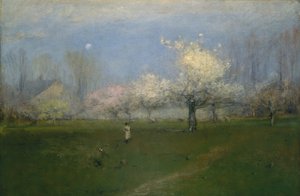 Spring Blossoms, Montclair, Nova Jersey, ca. 1891. de George Inness