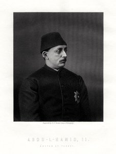 Abd-ul-Hamid II, último sultão do Império Otomano, século XIX.