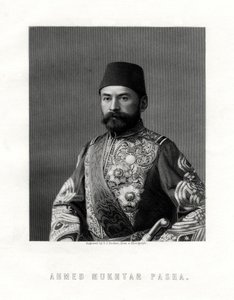 Ahmed Mukhtar Pasha, oficial do exército francês e do Império Otomano, século XIX.