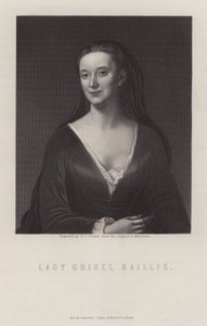 Lady Grizel Baillie, compositora escocesa (gravura)