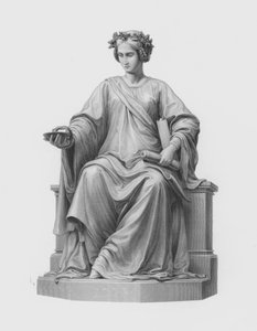 Medicina, gravada por G Stodart a partir da estátua de Ernst Hahnel (gravura)