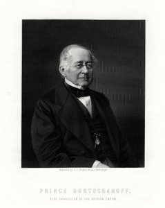 Príncipe Gorchakov, diplomata russo, século XIX