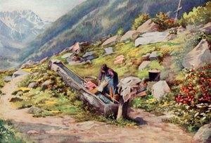No Vale de Chamonix (cor litho)