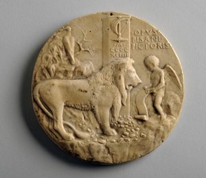 Medalhão de gesso de George James Frampton