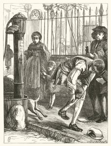 Ilustração para Elegy, On the Death Of A Mad Dog (gravura) de George John Pinwell