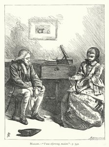Ilustração para Ela se Impõe a Conquistar (gravação) de George John Pinwell