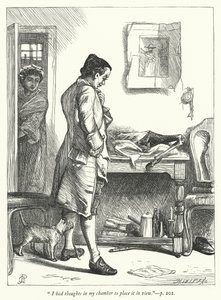 Ilustração para The Deserted Village (gravura) de George John Pinwell
