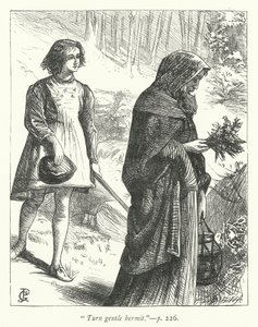 Ilustração para O Eremita (gravura) de George John Pinwell