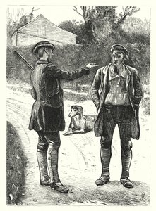 O Gamekeeper (gravura) de George John Pinwell