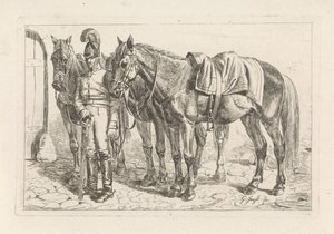 Cussier e três cavalos de George Jooss
