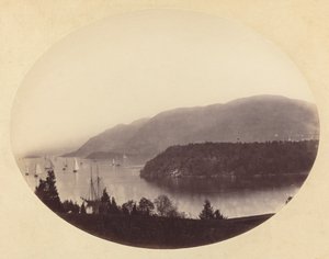 De Trophy Point, West Point, Rio Hudson, c. 1867-1868.