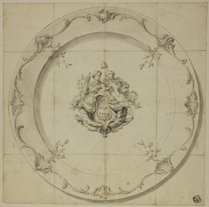 Padrão para pratos de porcelana (Utica) de George Knapton