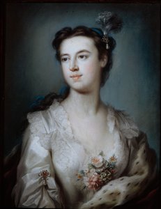 Retrato de Lady Dorothy Boyle, Condessa de Euston (pastel sobre papel) de George Knapton