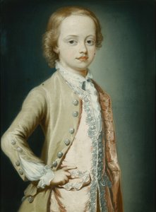 Retrato do Exmo. William Napier, 1735, oito anos, comprimento de três quartos, vestindo um casaco verde, 1735