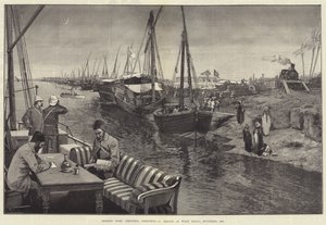 Enviando Saudações natalícias, um esboço de Wady Halfa, novembro de 1884