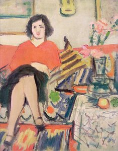 Interior com uma figura