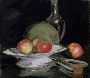 Ainda vida tigela de frutas, melão e jarra