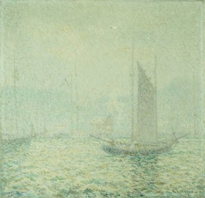 Névoa do porto (óleo sobre tela) de George Loftus Noyes