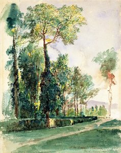 No Cascine, Florença, 1845 (wc no papel)