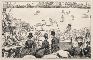 Universidade Cricket Match em Senhores, 1862.