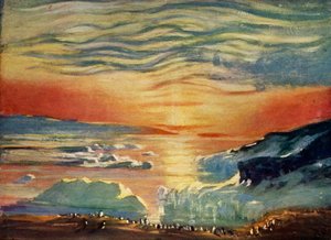 O pôr do sol do outono, c1908, 1909