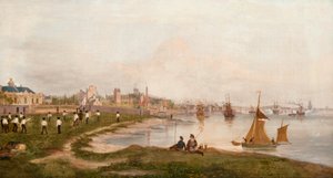 Verde Magdalen antes da linha férrea Dundee a Perth de George McGillivray
