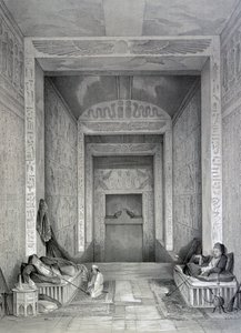 Interior de um templo, Egito, século XIX