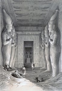 Interior do Grande Templo, Abu Simbel, século XIX