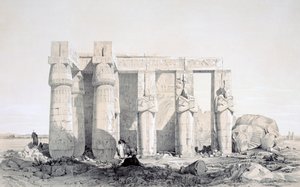Ramseion, Luxor, Egito, século XIX