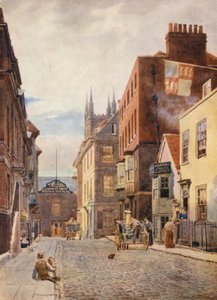 Church Street, vista para sul (litografia a cores)