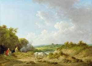 Um acampamento de ciganos de George Morland